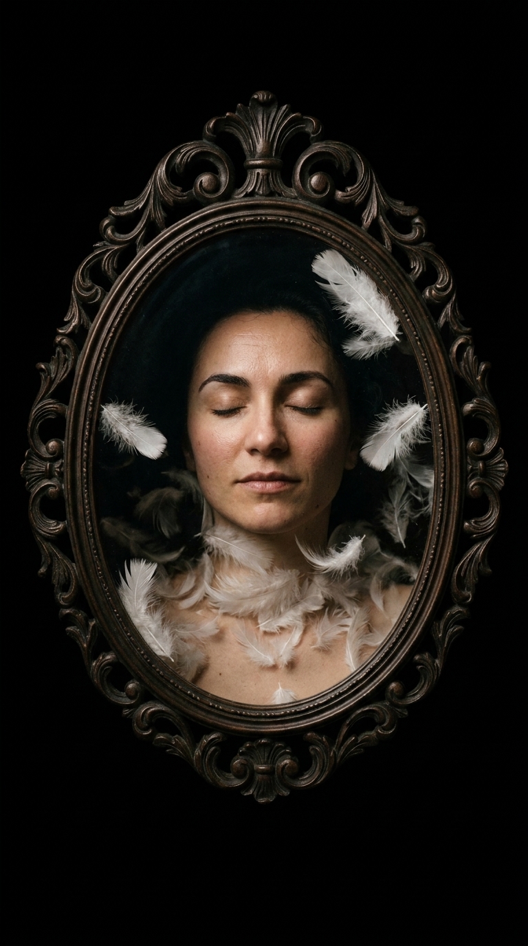 Овальное зеркало