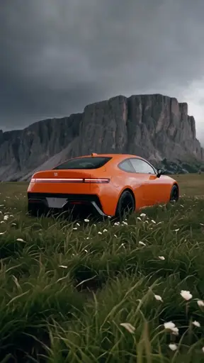 Авто среди цветов